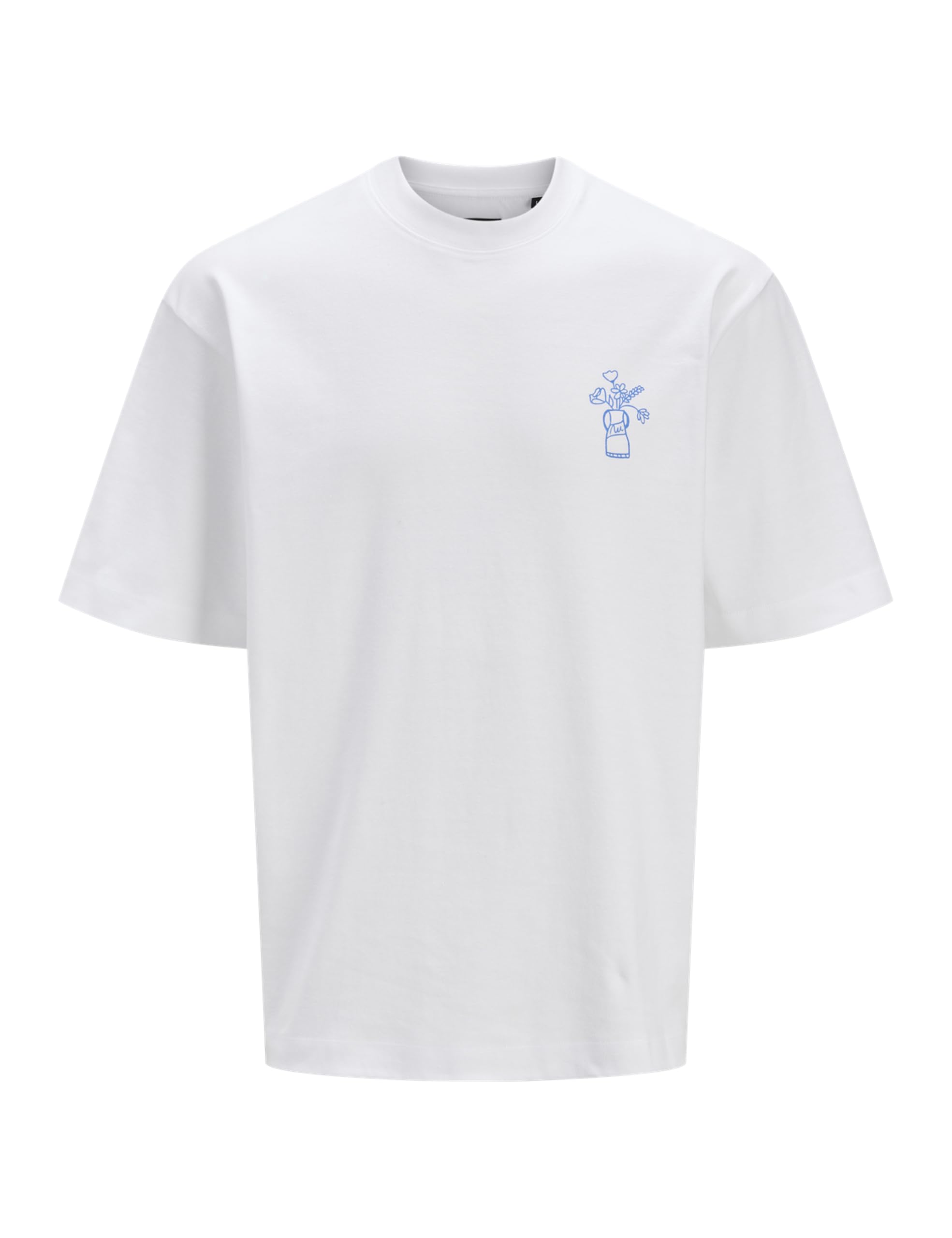 JACK & JONES Jprblafloral SS Tee, Bright White, S