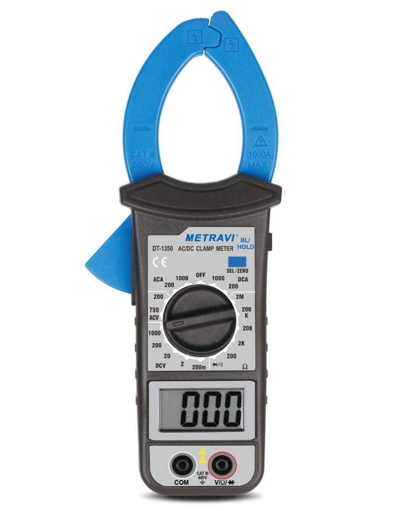 See full amazon price history chart for Metravi DT-1350 Digital AC/DC Clamp Meter upto 1000A with full function overload protection circuit Metravi DT-1350 Digital AC/DC Clamp Meter upto 1000A with full function overload protection circuit (B0839J66GD) Amazon Price History, Amazon Price Tracker