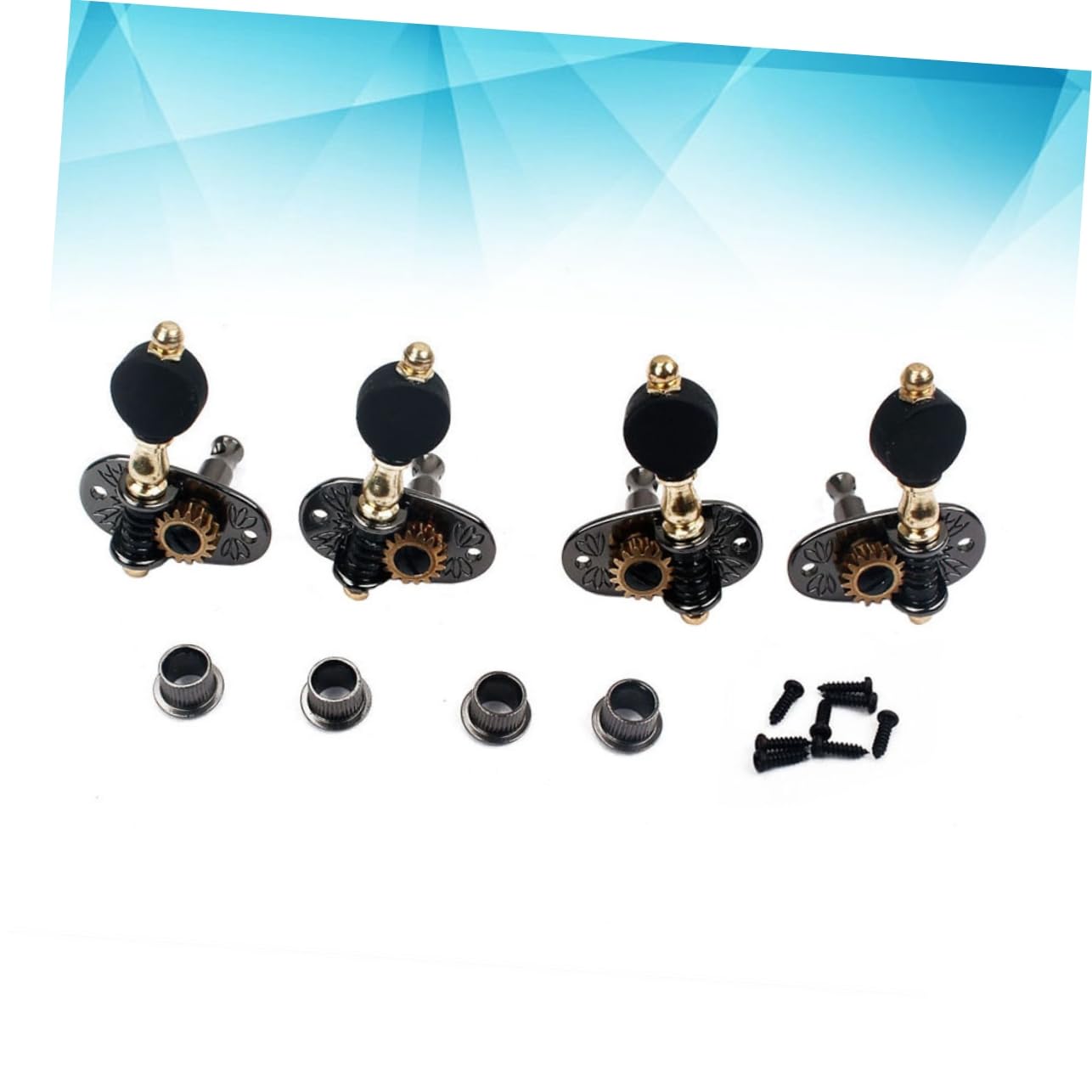 4 Piezas Afinación Ukulele Izquierda y Derecha con Botones de Plástico Vintage y Férulas Accesorios de Reemplazo Afinar Instrumentos de Cuerda