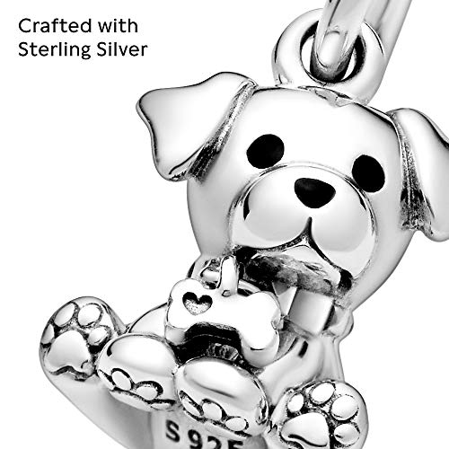 PANDORA Labrador Puppy Dog Dangle Charm - Compatible with PANDORA Moments - Sterling Silver & Enamel - Gift for Her - Jewelry for Women with Gift Box4
