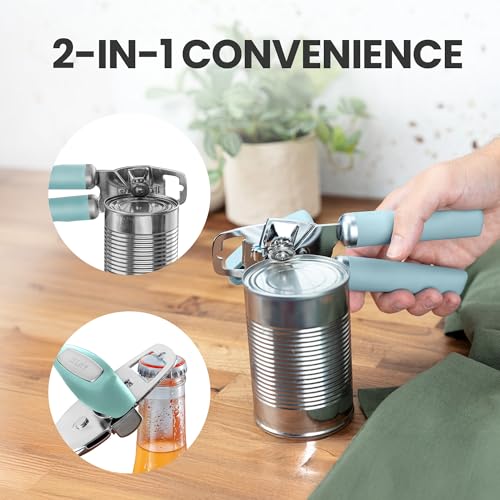 Image of Zulay Kitchen Manual Can Opener Heavy Duty Patented Stainless Steel, Mint