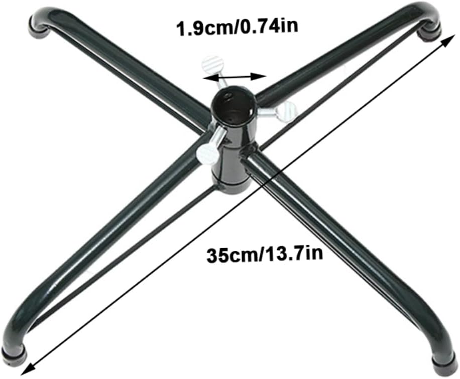 2pcs Metal Christmas Tree Holders Varnish Brackets for Easy Assembly Stands for Secure Xmas Tree Support and Decoration