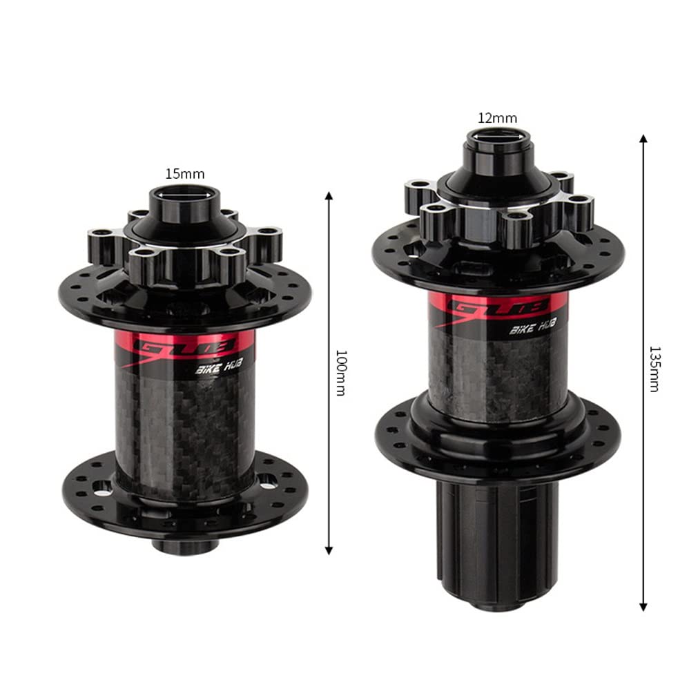 Piasty do roweru górskiego z włókna węglowego 32-otworowe hamulce tarczowe MTB zestaw piast QR/Thru oś przednia 9x100/15x100 tylna 10x135/12x135/12x142mm 9-13 prędkości