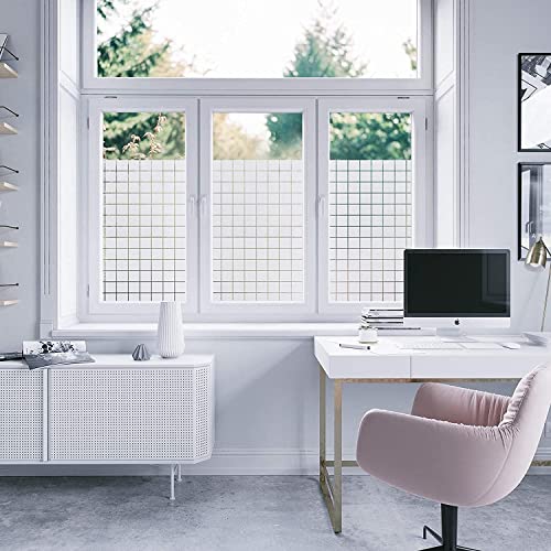 Image of MOCOCO Premium Vinyl Privacy Stained Frosted Window Glass Film (12x480 Inch) - Self-Adhesive Tint Wallpaper Sticker Opaque Sheet for Glass Cover Window, Door, Office, Home.| Anti-UV. Frosted Box