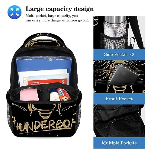 Cartable enfant Thunderbolt multicolore avec trousse de rangement