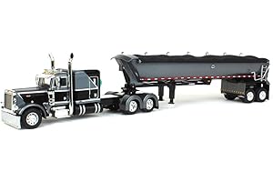1/64 DIP DCP Peterbilt 379 Flattop Sleeper w/ MAC Round Dump