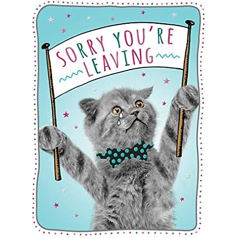 Tarjeta de felicitación grande Piccadilly Greetings Leaving Cover