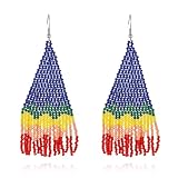 【Matériel】Les boucles d'oreilles sont faites de perles d'éléments classiques bohèmes et de matériaux de haute qualité. Les boucles d'oreilles parfaites pour un usage quotidien, classiques mais modernes avec un look luxueux, dotées d'un crochet sécurisé, sans danger pour la peau et facile à porter.