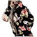 Briskorry Hoodie Damen Blumen Drucken Kapuzenpullover Teenager Mädchen Sweatshirt mit Taschen Frauen Pullover Hoody Tops Pulli
