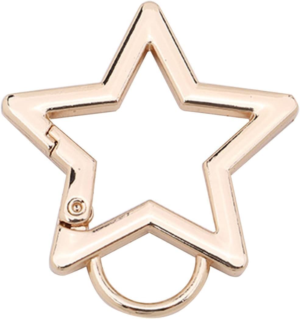 Star Shaped Stainless Steel Carabiner Keychain Clip, Snap Hook Holder for Keys, Wallet and Gear, Metal Key Ring Accessory s - Image 7