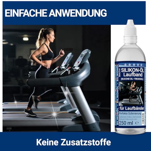 BMUT 250ml Reines Silikonöl 100% für Laufbänder – Premium Laufband Öl mit Präzisions-Dosierspitze & Langer Pipette – Universell für Laufband, Fitnessgeräte, Spinning Bike & Crosstrainer u.v.m.