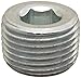 Eaton Aeroquip 2222-6S Steel Pipe Fitting, Hex Socket Plug, 3/8" NPT Male