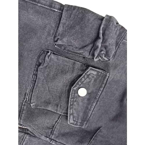 BXCNCKD Women's Baggy Cargo Pants Y2K Clothing Multi-Pocket Relaxed Fit Jeans Grunge Clothes Alt Hip hop4