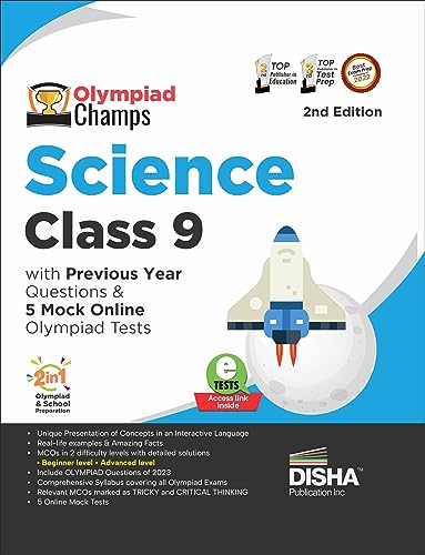 Image of Disha Olympiad Champs Science Class 9 with Previous Year Questions & 5 Mock Online Olympiad Tests 2nd Edition [Paperback] Disha Experts