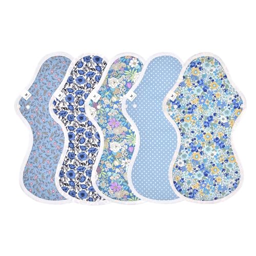 AENUANCE(エニュアンス)布ナプキン 防水 特に多い日 夜用 吸水ナプキン 5枚 セット 80cc 尿漏れパッド 中量用 厚手 LL AELLW-5P-V14