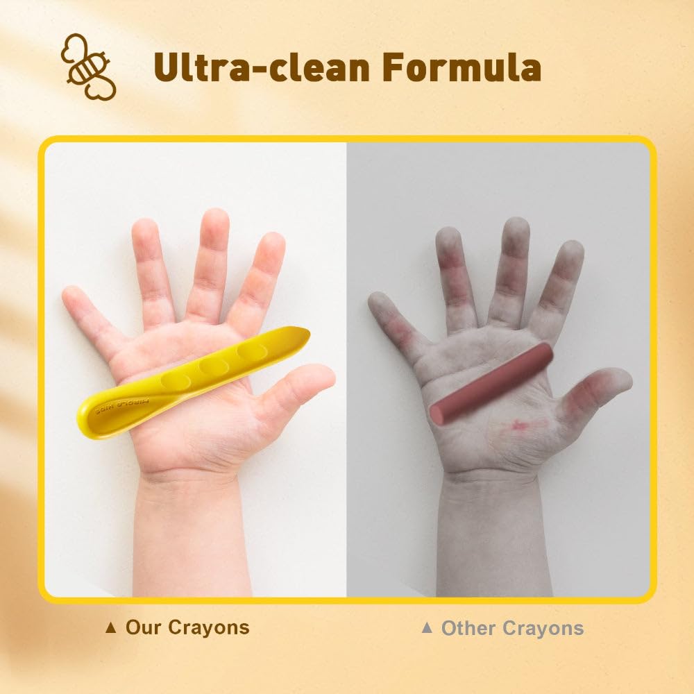 Jarmelo Mess Free EASY-GRIP BEESWAX CRAYONS-24 colors - Image 6 thumbnail