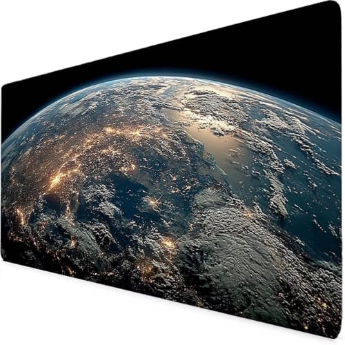 Grand tapis de souris bleu galaxie 1200x600mm pour l'organisation de votre bureau d'études