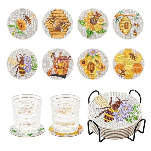Dessous de verre abeille en kit créatif : l'idée cadeau idéale pour anniversaire