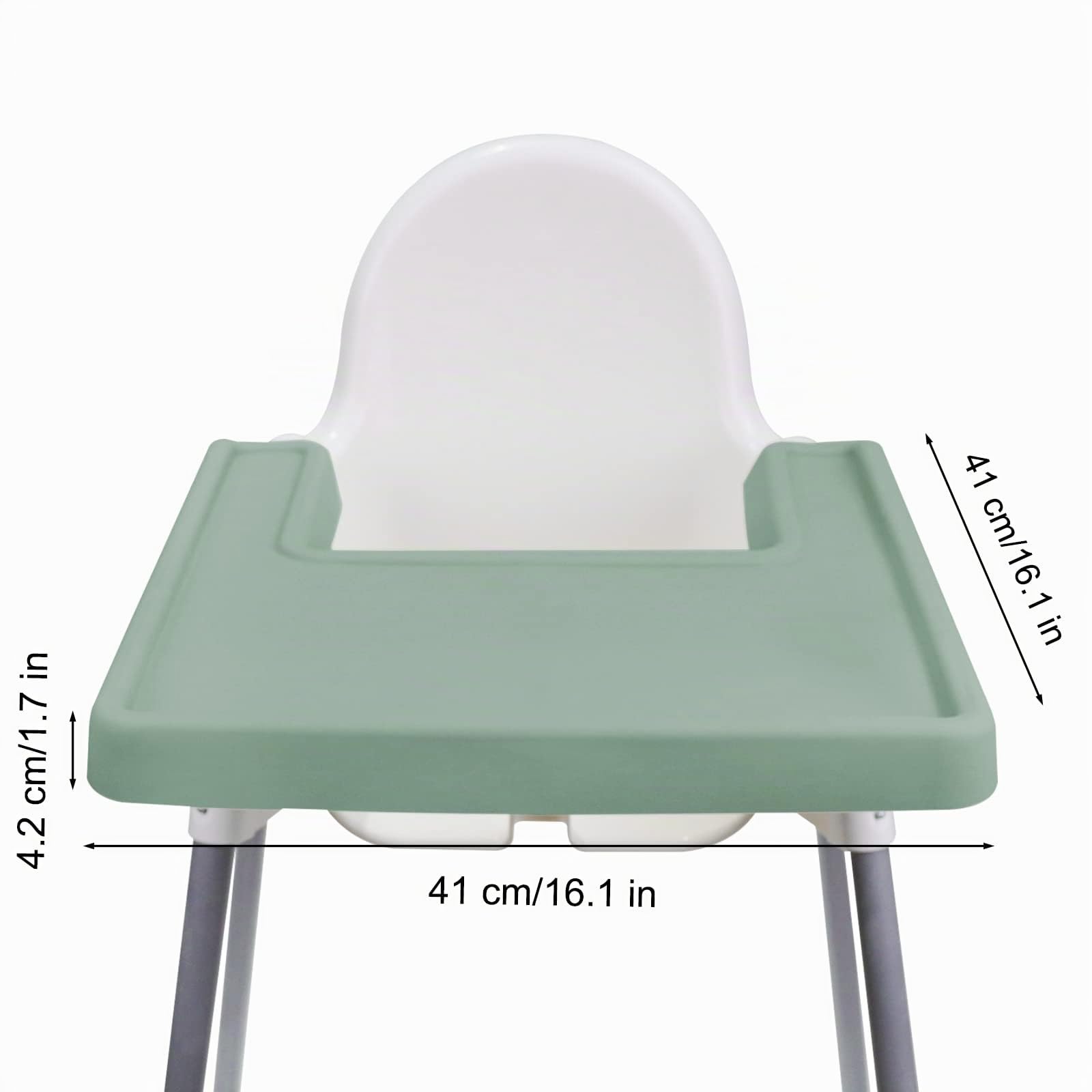 Set de table pour chaise haute, durable pour set de table Ikea, coussin de chaise de salle à manger, tout compris, convient pour Ikea Antilop Highchai, pour jeunes enfants et bébés (vert)