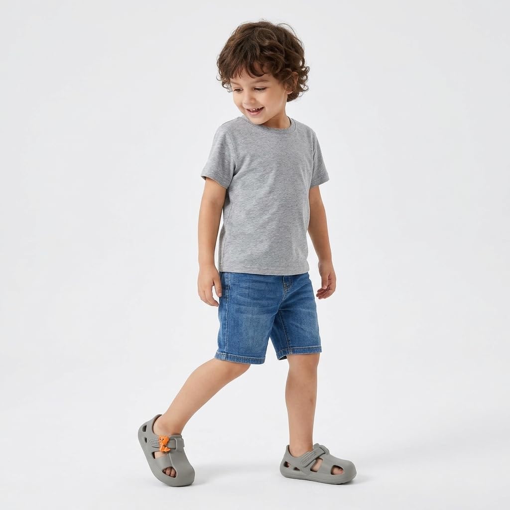 Toddler EVA Quick-Dry Splash Sandals Non-Slip Closed Toe Water Shoes