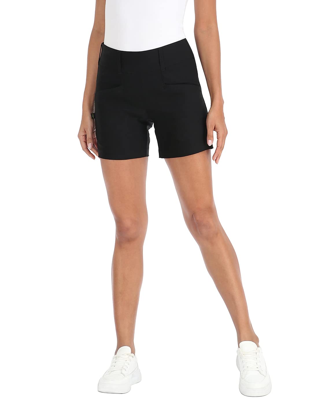 LRDWomens Golf Shorts 5 Inch Inseam Quick Dry Elastic Hiking Short with Pockets