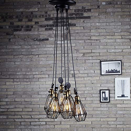 Chandelier cage d escalier industriel pour loft et grands salons
