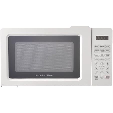 Amazon.com: Horno de microondas digital de 0,7 pies cúbicos, color blanco :  Hogar y Cocina