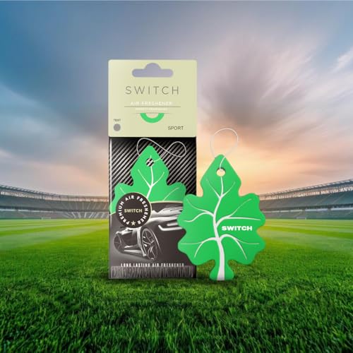 Image of SWITCH Car Air Freshener + Screen Cleaning Cloth Combo | Sport Fragrance Car Perfumes Luxury Hanging Perfume | Long Lasting Aroma | Refreshing Smell | Car Accessories Interior (Pack of 1)