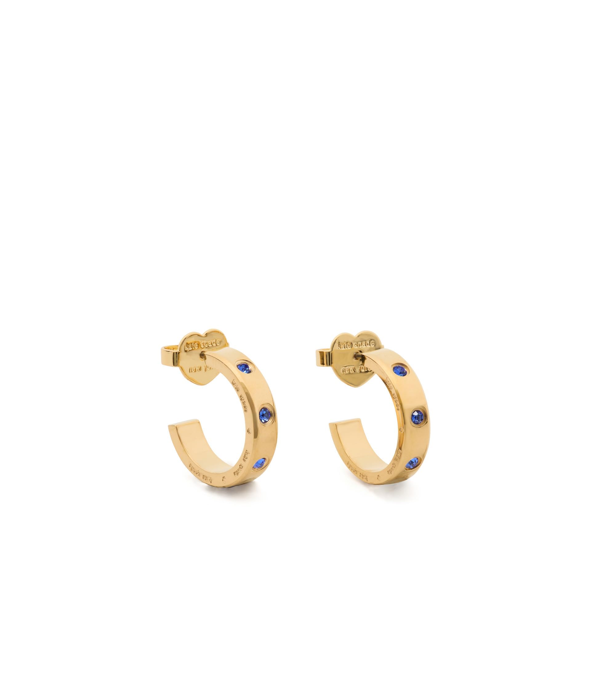 Kate Spade New York SET IN STONE huggies, Sapphire