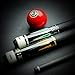 YEUEK YFEN Carbon Fiber Pool Cue Stick 11.5mm 12.5mm Low Deflection Pool Stick with Rare Wood Butt Balone Shell Inlaid Ring Professional Cue Stick with Extension