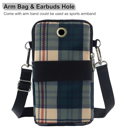 Image of JANKS Small Crossbody Bag for Women - Mini Phone Purses with Crossbody Strap and Wallet - Nylon Arm Bag
