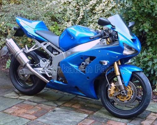 Amazon | 青 オートバイフェアリング Ninja 適用ZX6R 03 04 ZX 6R 2003