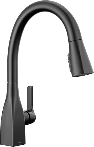 Delta Faucet 9183-BL-DST Mateo - Grifo de cocina, color negro mate