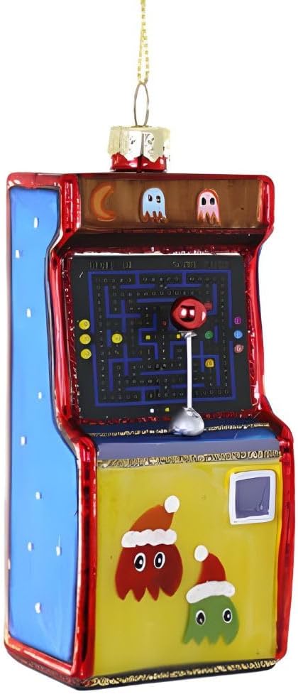 Cody Foster & Co Vintage Arcade Machine Ornament, Classic Gaming Design, 5-inch Holiday Decor