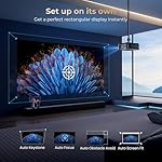 [1000 ANSI & Audio by DBX-TV] Alvar 4K Projector with WiFi 6 and Bluetooth, 30W Speakers, Netflix Certified & DoIby Audio Outdoor Proyector, Auto Focus Native 1080P Smart Projector, Black - Image 5