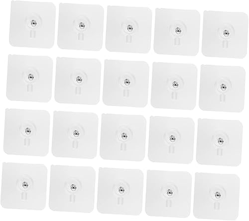 SOESFOUFU 20pcs No Trace Nail Photo Frame PVC Coat Hook