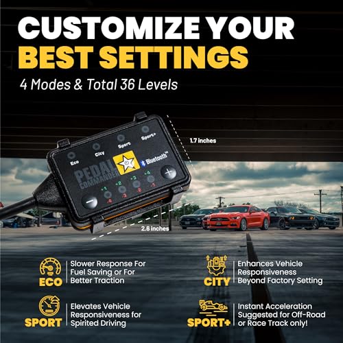 PEDAL COMMANDER Throttle Response Controller Compatible with Ford Bronco 2021-2025 U725, Plug-and-Play, 4 Driving Modes, App Control and Anti-Theft, Off-Road Performance Mods, Bronco Accessories