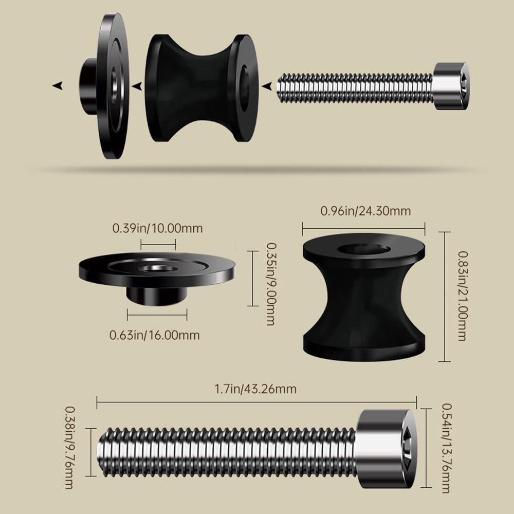 Moto Forcellone Bobine Slider Protector 8 MM Accessori Moto Forcellone Bobine Slider Stand Viti Per H&ONDA CBR900RR 1999 1998 1997 1996 1995 1994 1993(8mm/174