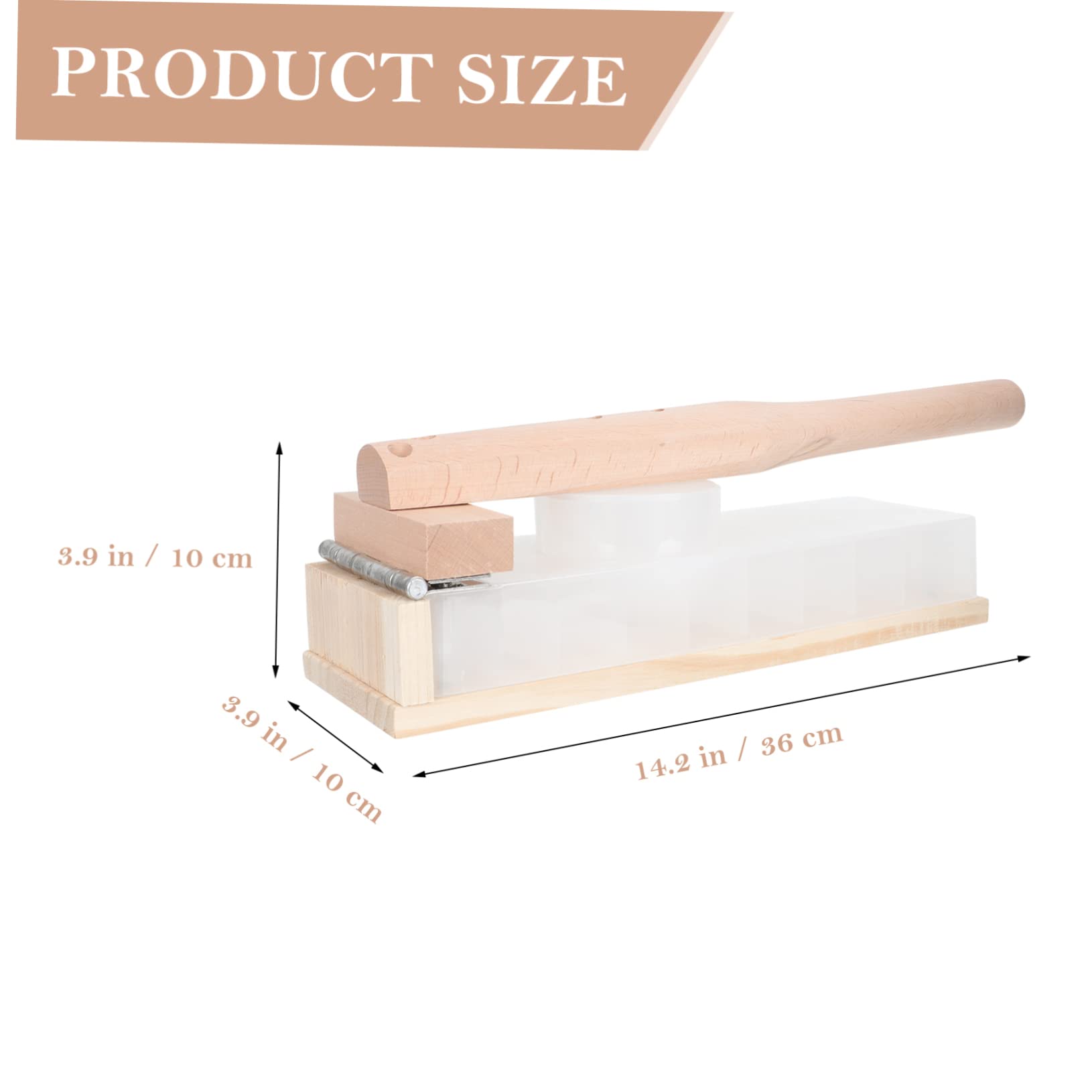 VINTORKY Practical Design Wooden Tortilla Press Dumpling Skin Presser for Dumpling Maker Biscuit Shapes
