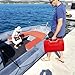 Marine Portable Boat Fuel Tank, 3 Gallon/12-l Gas Can with 9.8ft Hose,Gas Tank, No-Spill Sealed Storage for Outboard Engine, Fishing Boat, Yacht, Diesel/Gasoline Container, Red