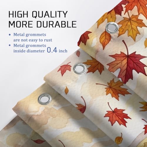 Rideau de douche en polyester de qualité supérieure extra long orange 183 x 243