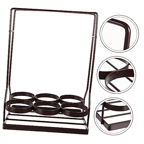 Soporte para botellas de vino en hierro compacto y elegante miniatura 3