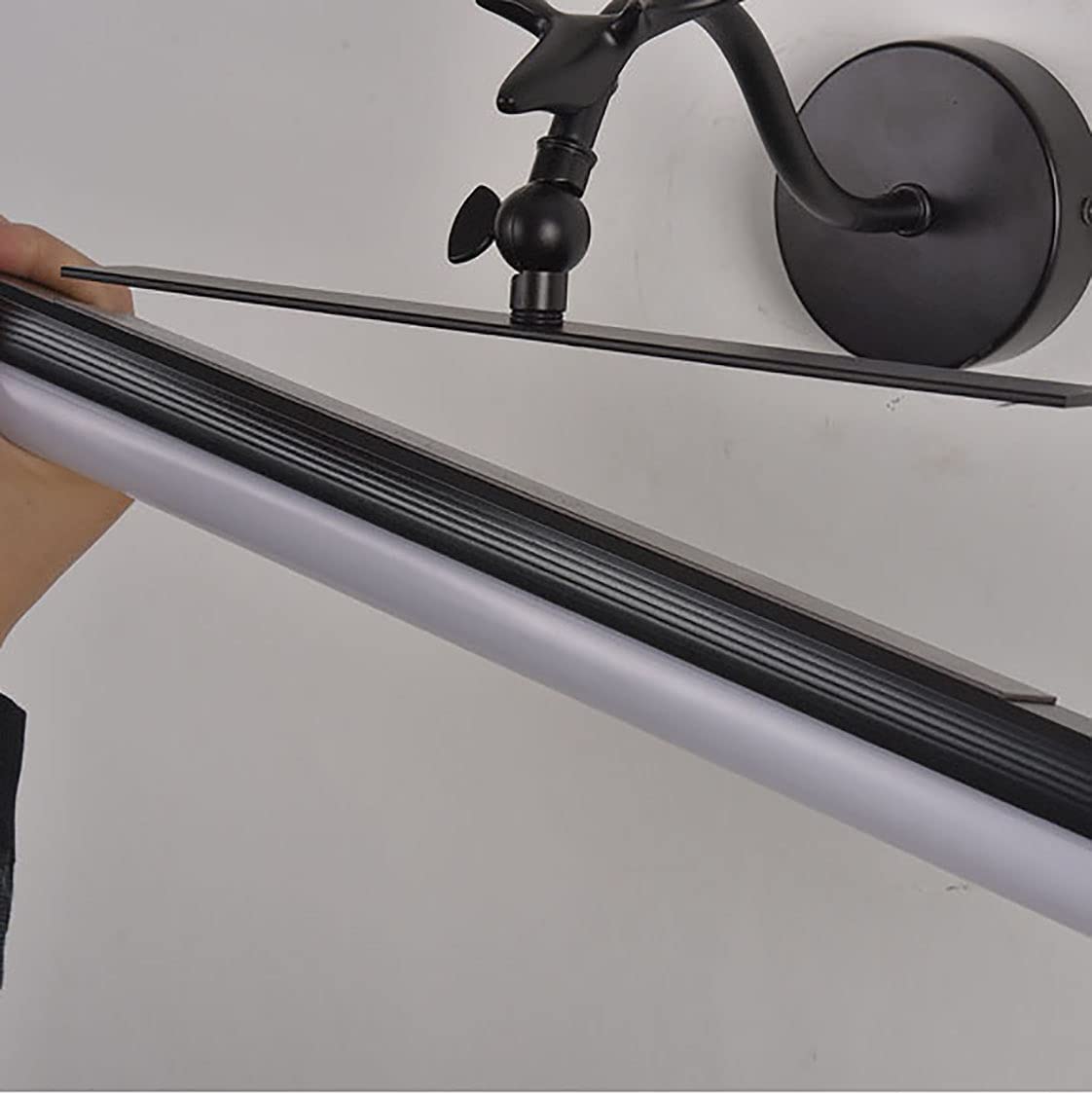 Luz espejo baño, luz espejo con control remoto Luz LED para gabinete con espejo recargable por USB Luz maquillaje blanca neutra 4000k IP44 Luz espejo blanca cálida impermeable