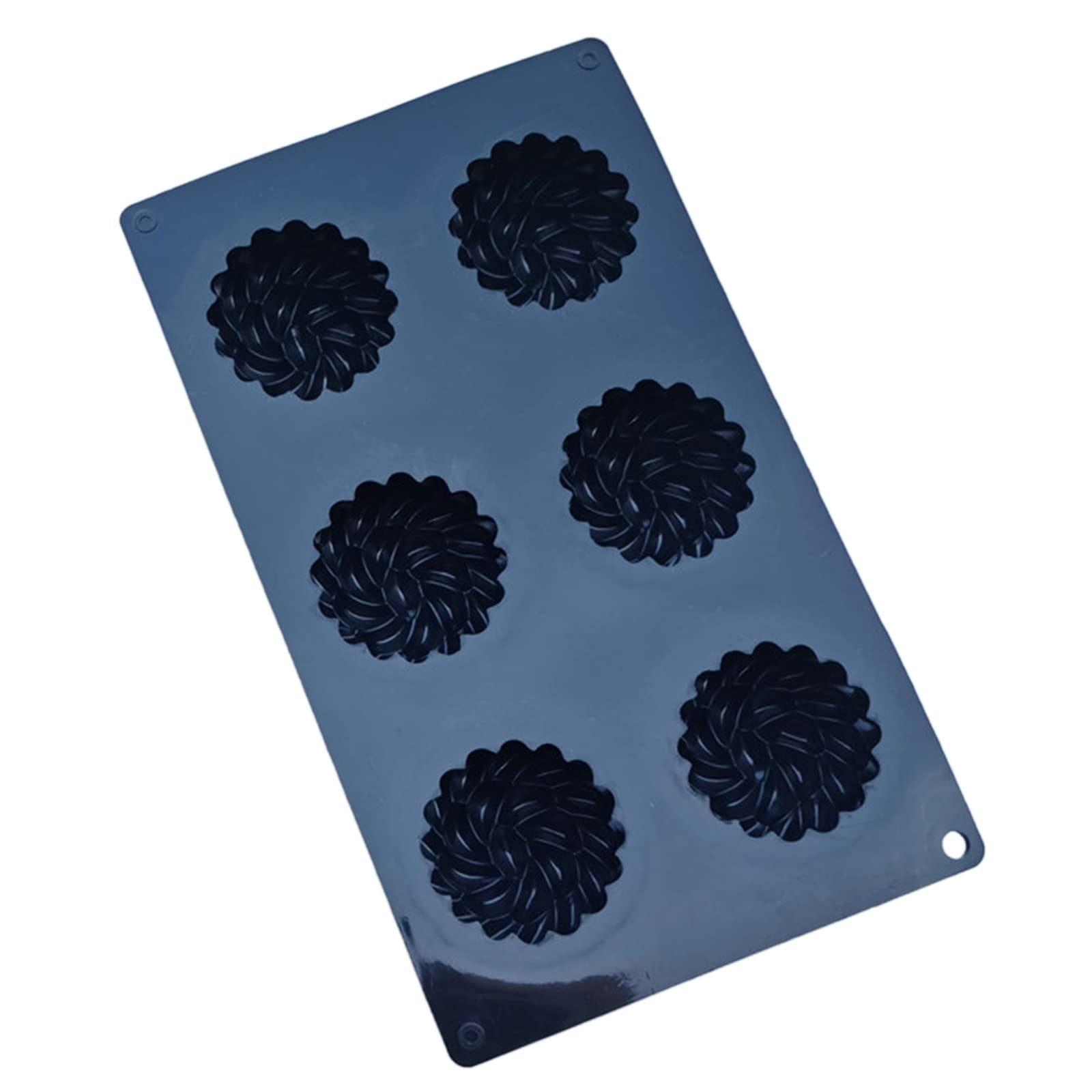Buxuaaaa 6 Cavities Silicone Mousse Cake Molds Baking Fondant Flower Shape Chocolate Mold Clay Decorating Tools Silicone Mousse Molds for Baking