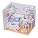 Flever Dollhouse Miniature DIY House Kit Creative Room With Furniture and Cover for Romantic Artwork Gift(Rise and Shine)