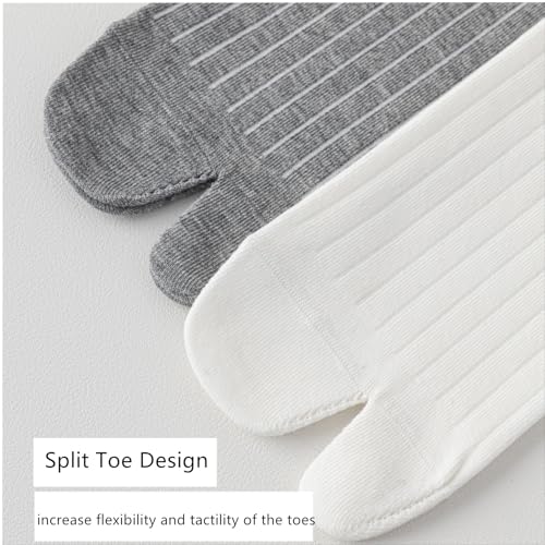 Yizelli 3 Pairs Toe Socks for Women Girls Split Toe Ankle Socks for Spring Summer4