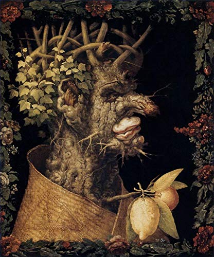 Peinture à l'huile sur toile nature morte classique Giuseppe Arcimboldo oeuvre murale célèbre