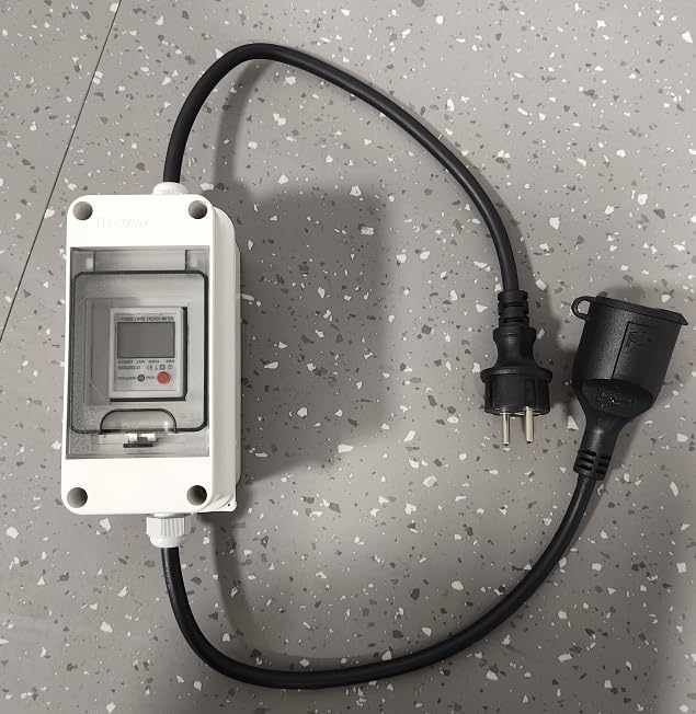 Kamtop Mobilny cyfrowy licznik prądu 80 A 230 V, mobilny miernik KWH z przełącznikiem LS