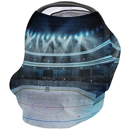 Nursing Cover Hockey Breastfeeding Scarf, Stretchy Car Seat
