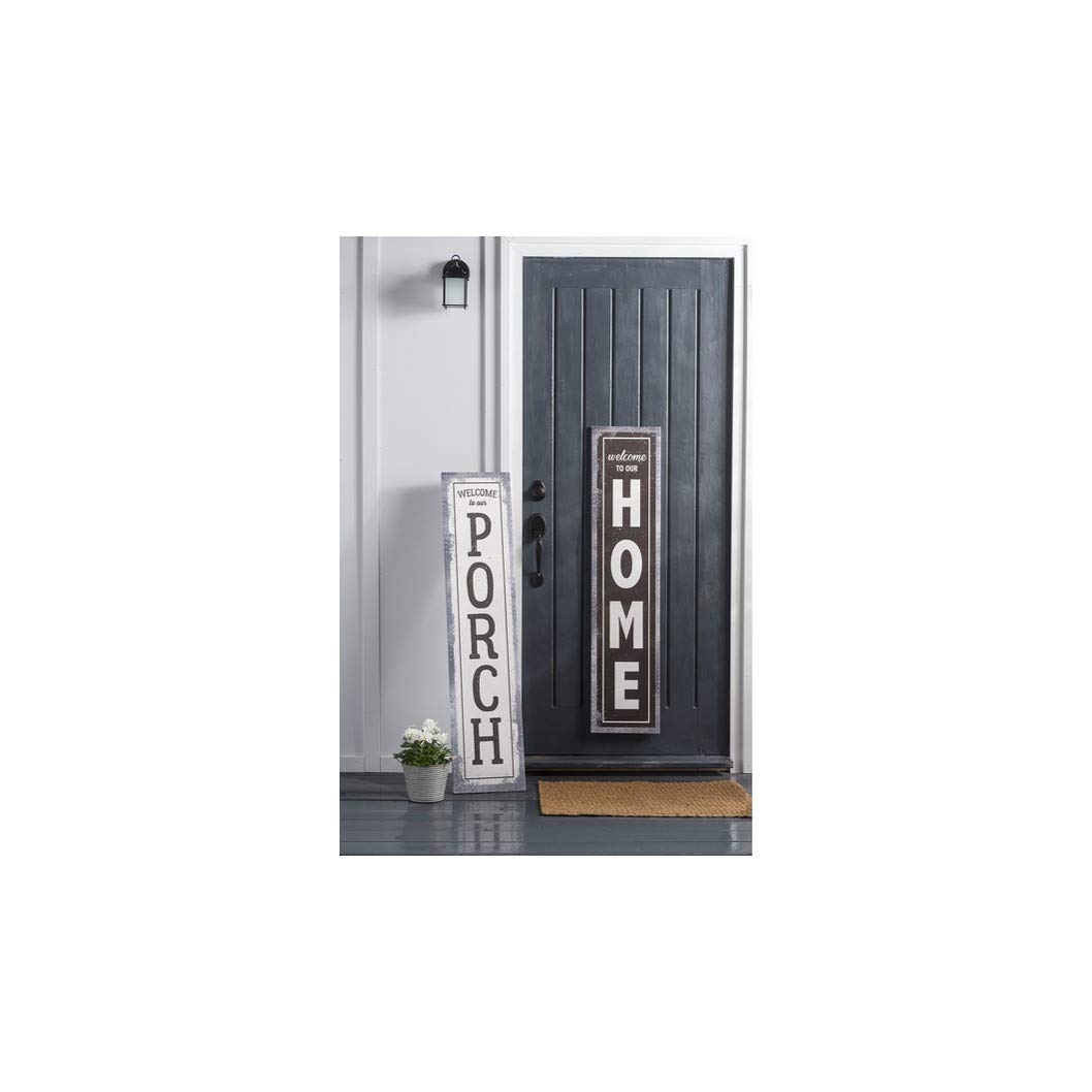 Ganz CB173671 - Cartel de pie con caballete (124,5 cm de altura, metal (Welcome to Our Porch)